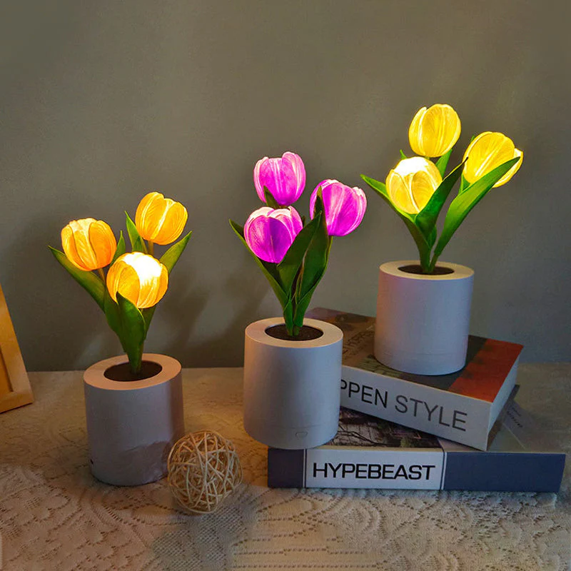 LED oplaadbaar tulp nachtlampje - Image 3
