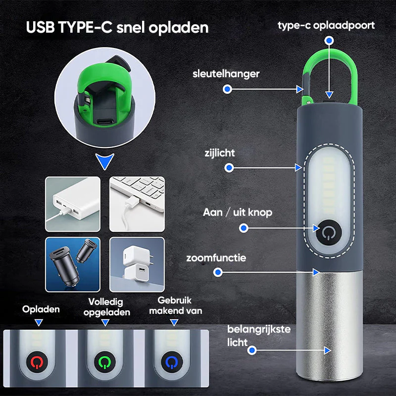 LED oplaadbare zaklampen - Image 11