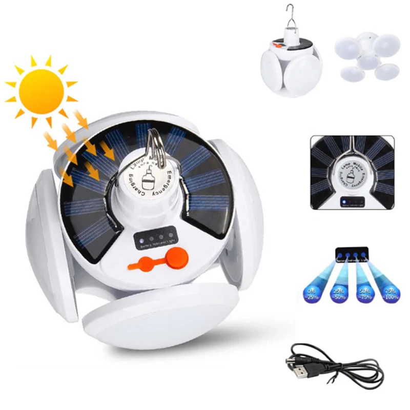 LED opvouwbaar voetballicht op zonne-energie - Image 5
