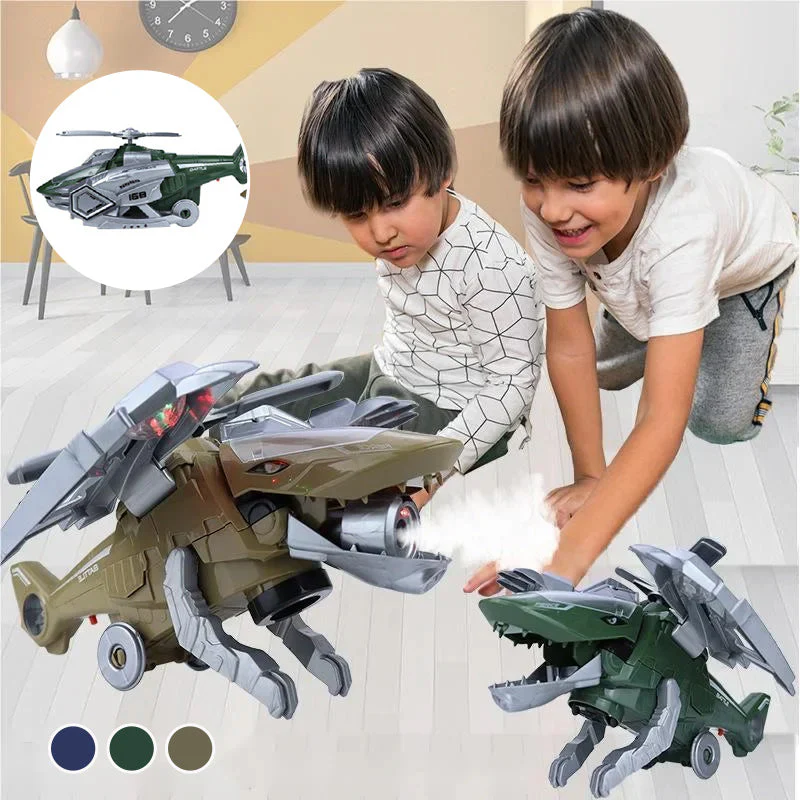 LED Transforming Dinosaur Helicopter Toy - Image 12