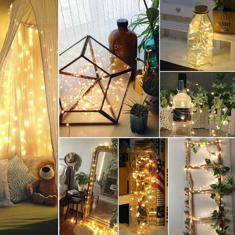 LED wijnfles lichten kurk nacht licht doe-het-zelf Decor Lift - 5/10 STKS - Image 3