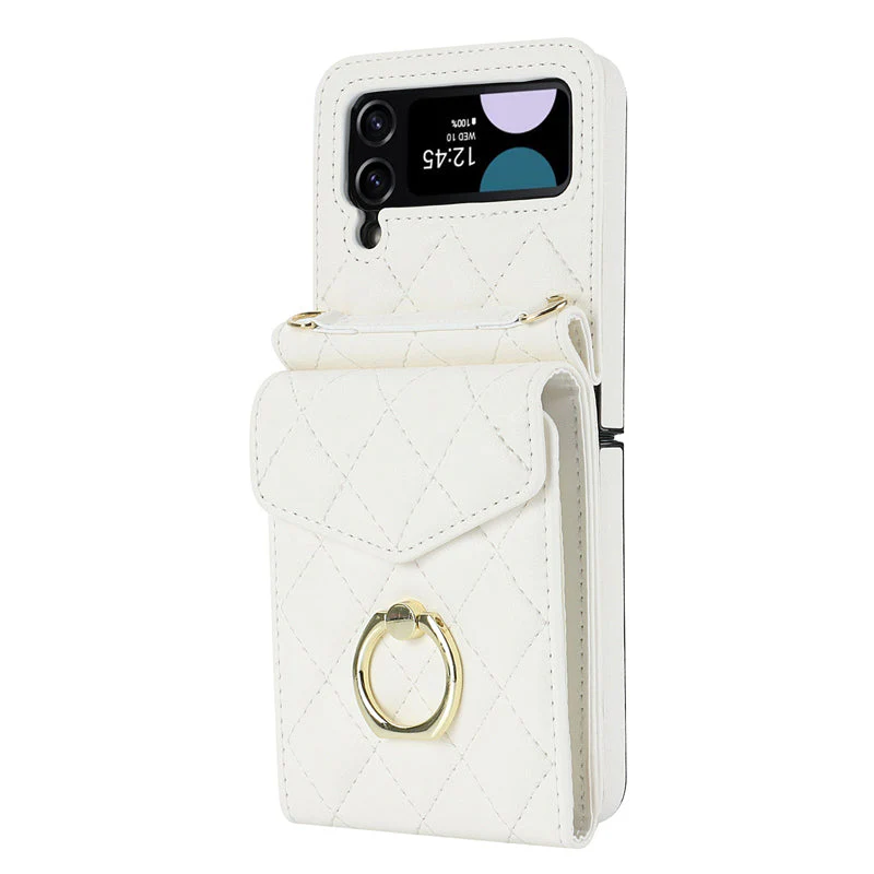 Lederen portemonnee-hoes met reliëf voor de Samsung Galaxy Z Flip4 Flip3 - Image 15