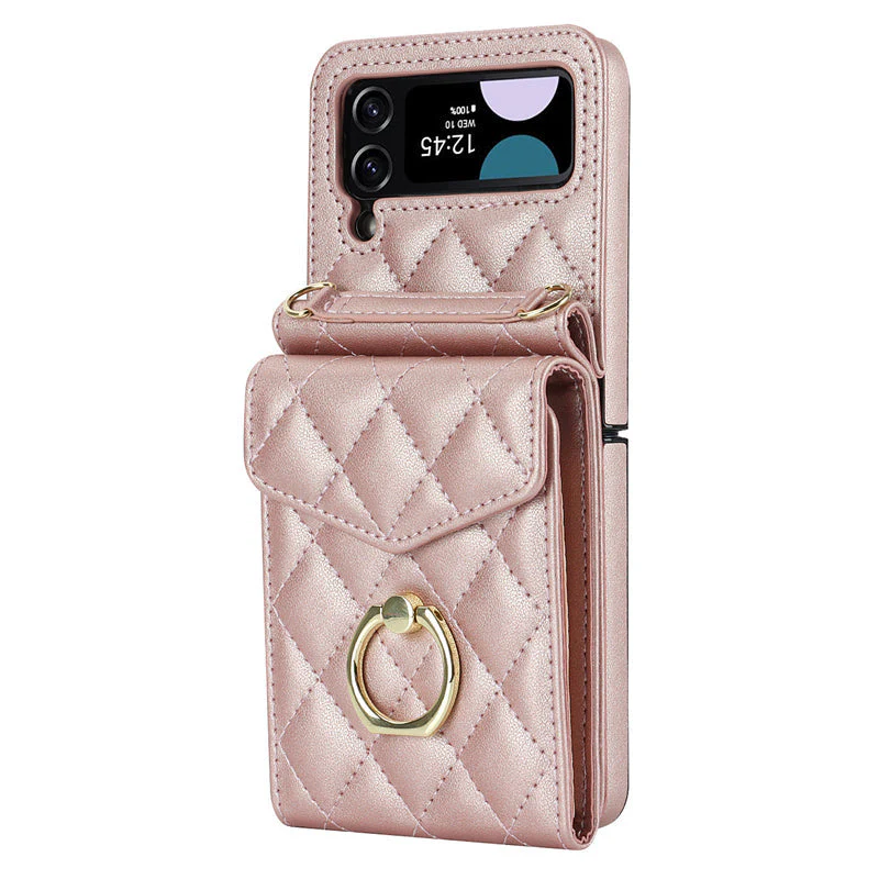 Lederen portemonnee-hoes met reliëf voor de Samsung Galaxy Z Flip4 Flip3 - Image 16