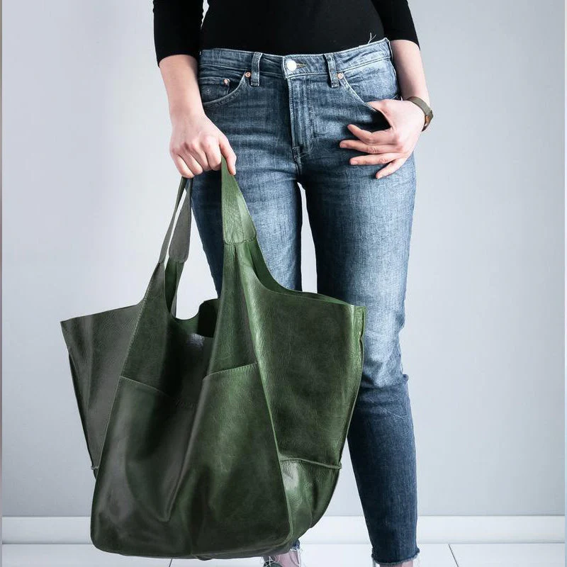 Leren handtassen met grote capaciteit voor dames - Image 14