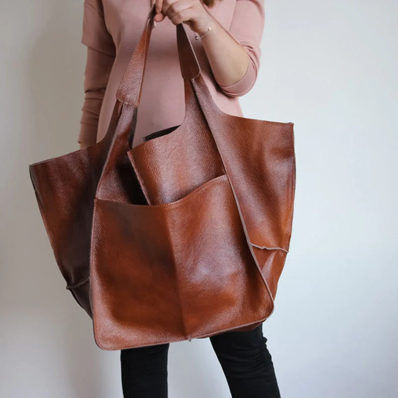 Leren handtassen met grote capaciteit voor dames - Image 19