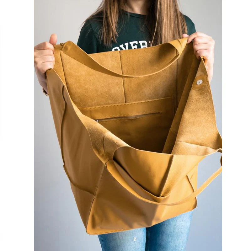 Leren handtassen met grote capaciteit voor dames - Image 8