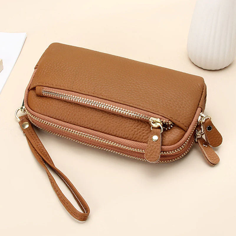 Leren lange clutch met grote capaciteit - Image 12