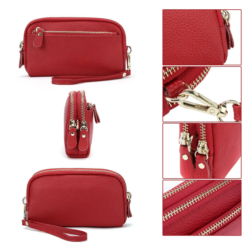 Leren lange clutch met grote capaciteit - Image 21