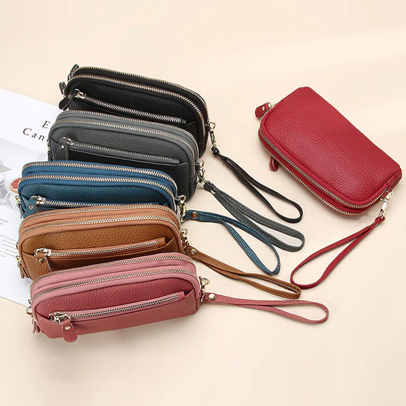 Leren lange clutch met grote capaciteit - Image 7