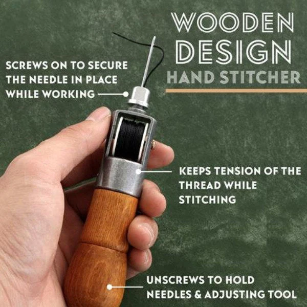 CraftStitch - Leren Naai Awl Kit Hand Stitcher Set | 50% KORTING