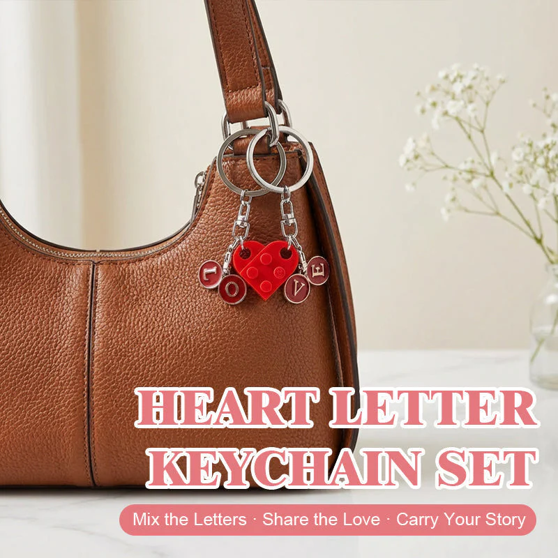 Letterblok Sleutelhanger — Deelbare Oprechte Verbinding