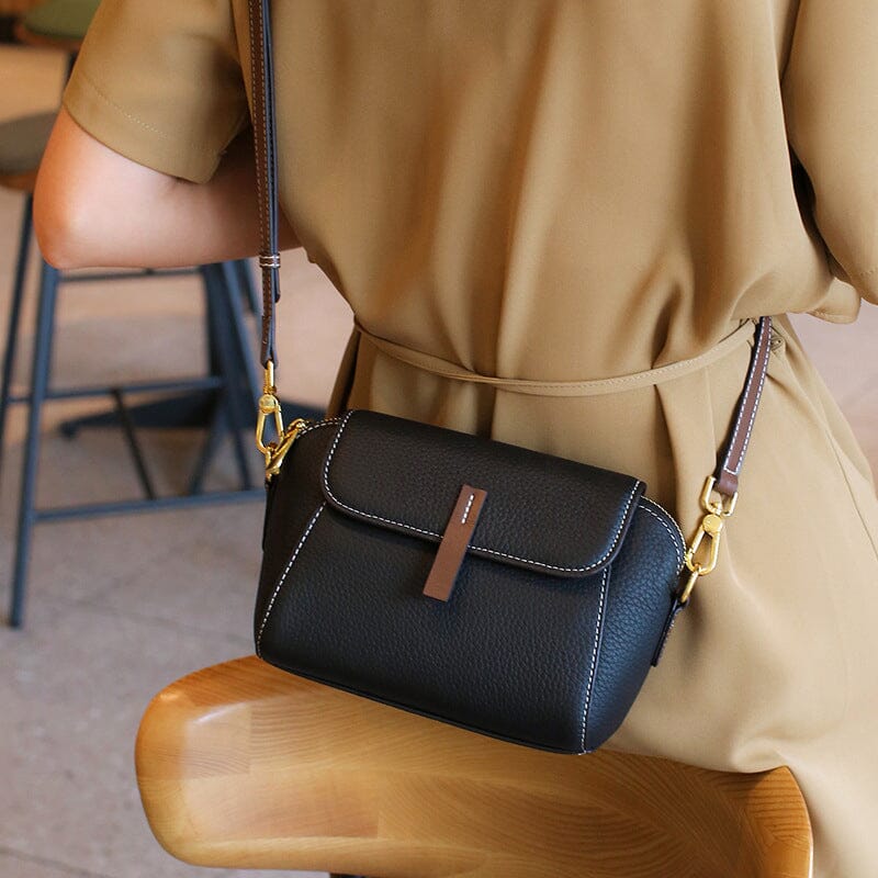 Lichte luxe zachte lederen schuine tas - Image 10