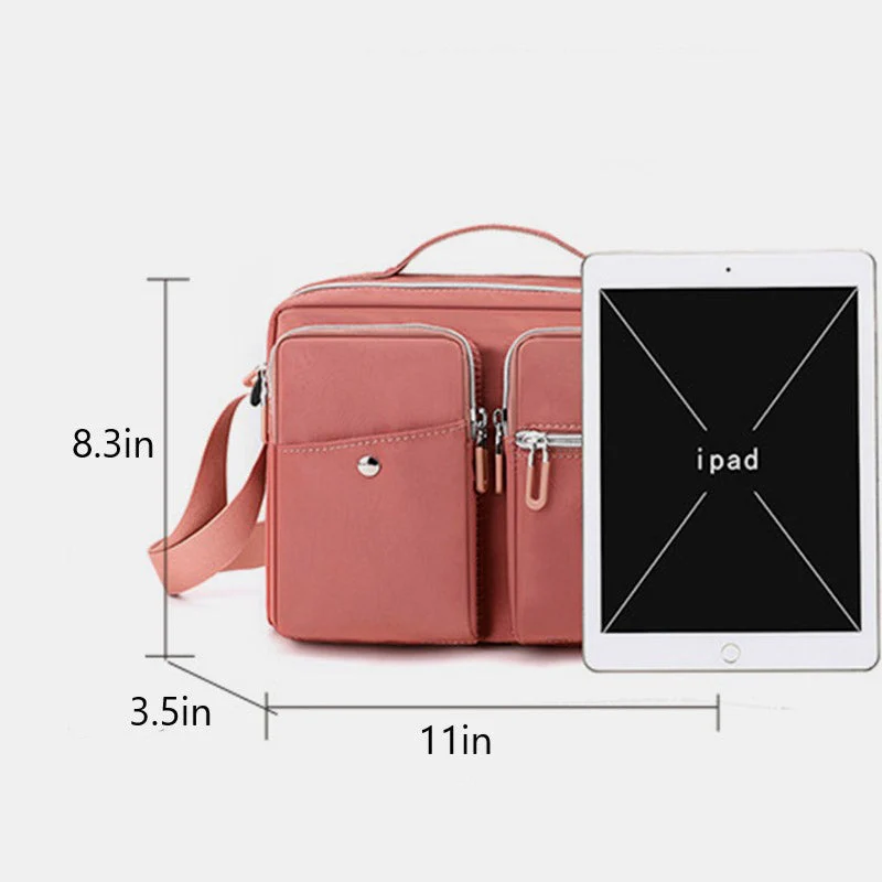 Lightweight Multi Pocket Messenger Bag - Image 11
