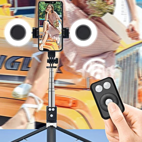LumaFrame Selfie Stick Statief — Moeiteloos Prachtige Foto's