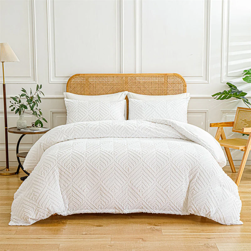 LuxeLoom Cutwork Zacht Pluizend Beddengoed Set — Zachtheid die Verzacht - Image 10