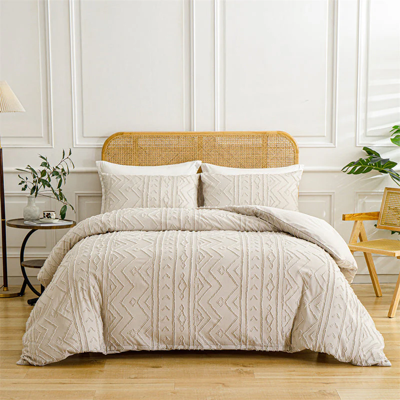 LuxeLoom Cutwork Zacht Pluizend Beddengoed Set — Zachtheid die Verzacht - Image 11