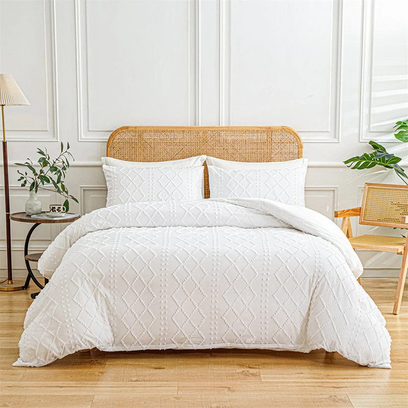 LuxeLoom Cutwork Zacht Pluizend Beddengoed Set — Zachtheid die Verzacht - Image 12