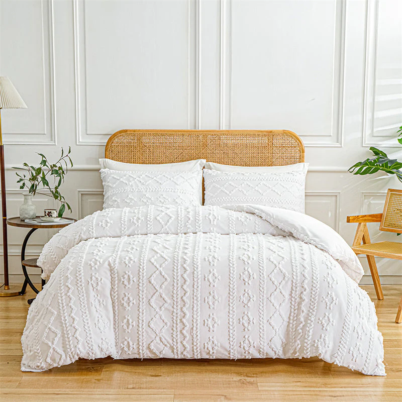 LuxeLoom Cutwork Zacht Pluizend Beddengoed Set — Zachtheid die Verzacht - Image 18