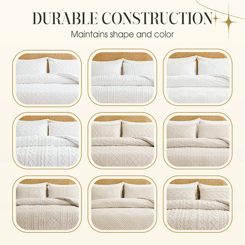 LuxeLoom Cutwork Zacht Pluizend Beddengoed Set — Zachtheid die Verzacht - Image 6