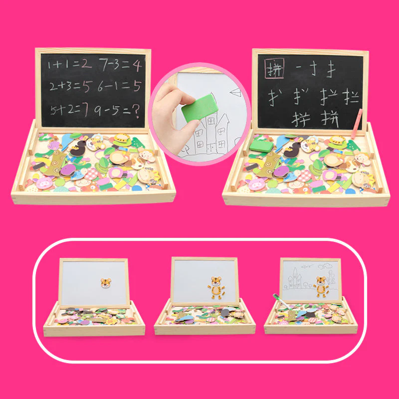Magnetische Dieren Puzzel Tekentafel - Image 5