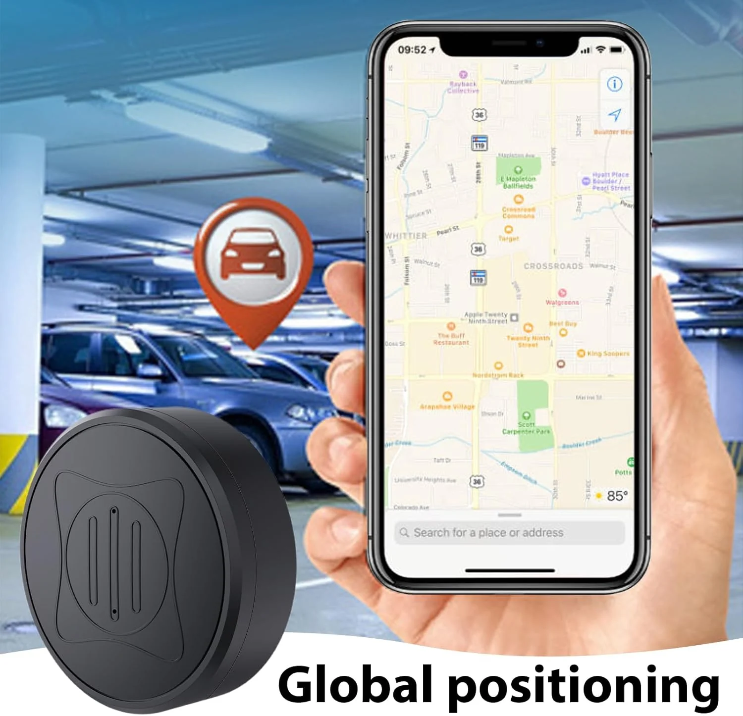 Magnetische mini GPS tracker zender Real-time lokalisatie - Image 4