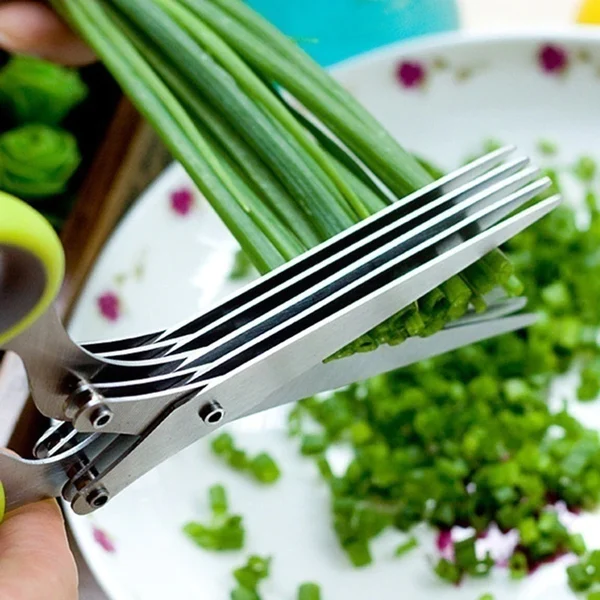 Manova™ 5 messen keukensalade schaar | 50% KORTING - Image 4