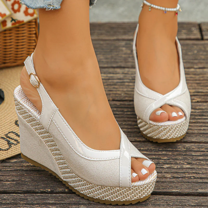 Maya – Dames ademende peeptoe sleehakken met ondersteuning - Image 10