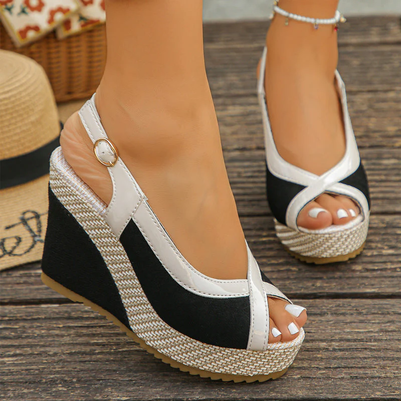 Maya – Dames ademende peeptoe sleehakken met ondersteuning - Image 15