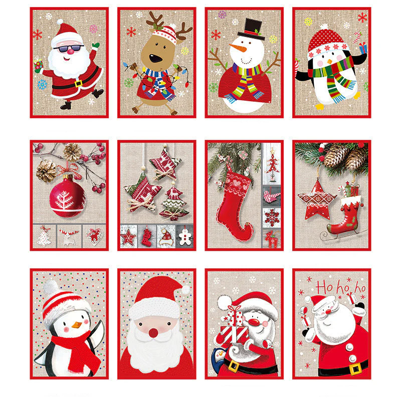 Merry Christmas muziek wenskaart set - Image 19