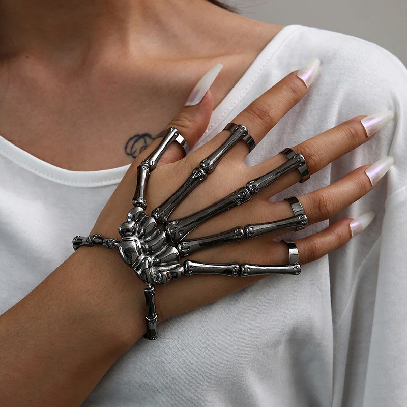Metalen schedelarmband - Image 2