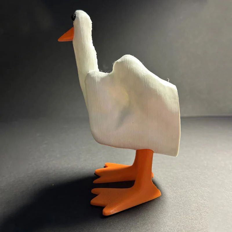 Middelvinger Eend Hars Ornament - Image 6