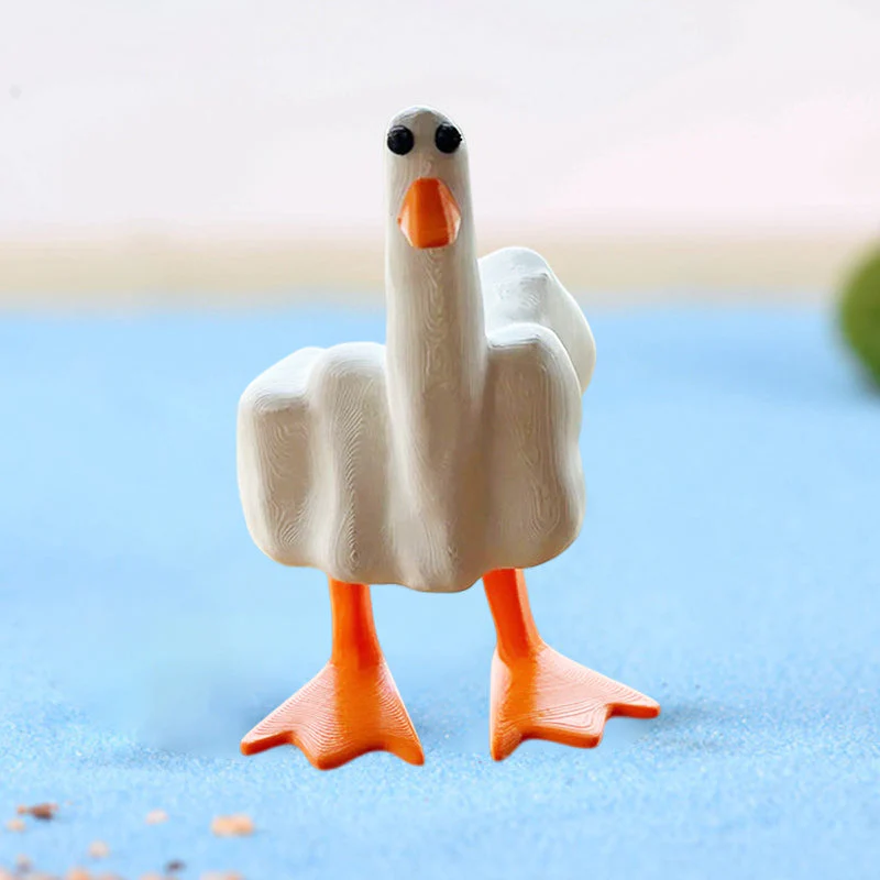 Middelvinger Eend Hars Ornament - Image 7