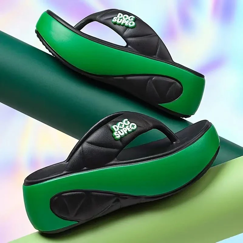 Mila – Gedurfde Gekleurde Plateau Teenslippers met Comfortabele Voering - Image 11