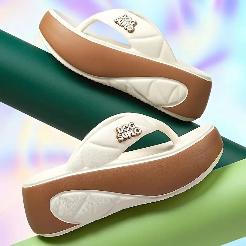 Mila – Gedurfde Gekleurde Plateau Teenslippers met Comfortabele Voering - Image 12