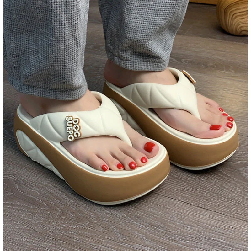Mila – Gedurfde Gekleurde Plateau Teenslippers met Comfortabele Voering - Image 7