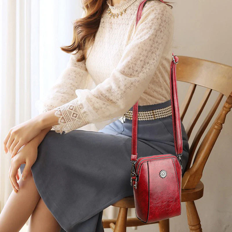 LuxeMini - Mini-crossbodytas van zacht leer | 50% KORTING - Image 9