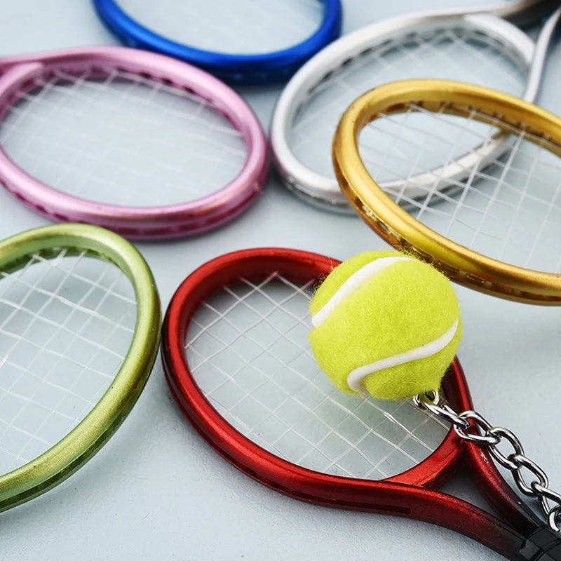 Mini tennisracket sleutelhanger - Image 3