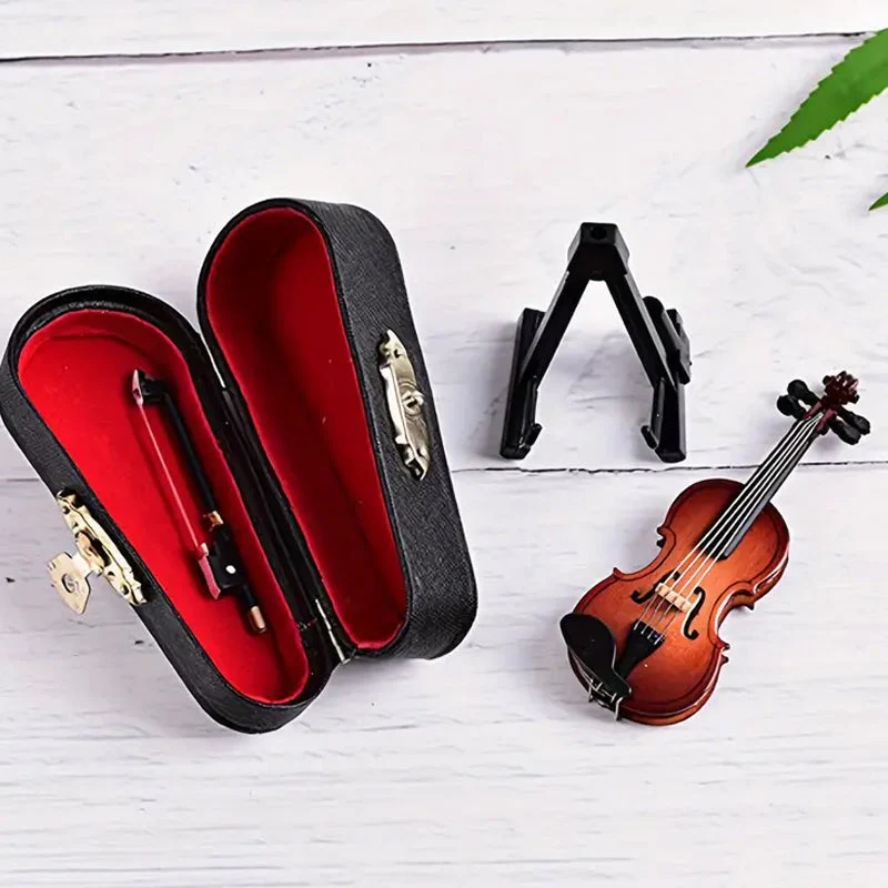 Miniatuur Viool Set – Verhoogt Direct Je Gemoedstoestand - Image 5