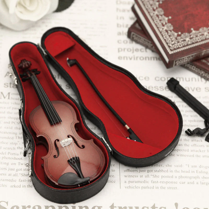 Miniatuur Viool Set – Verhoogt Direct Je Gemoedstoestand - Image 6