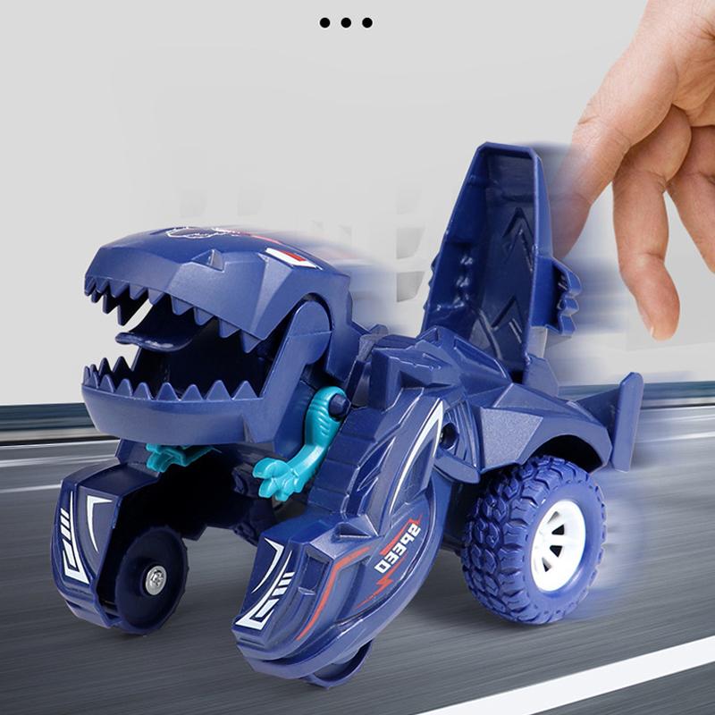 Misvormde dinosaurus glijden speelgoed auto - Image 2