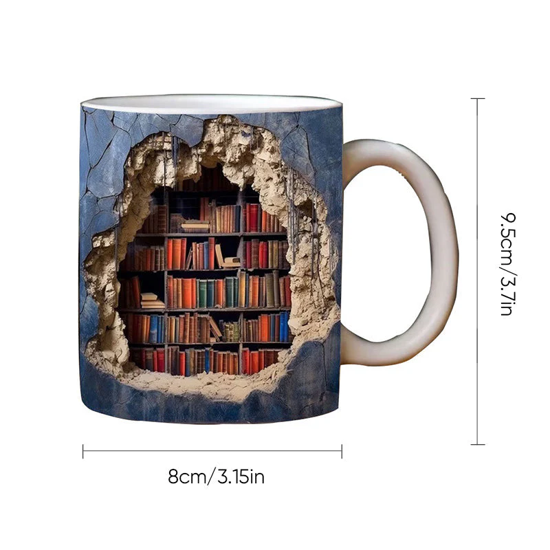 Mocky™ 3D boekenplank mok - Ontdek de wereld van boeken | 1+1 GRATIS - Image 10