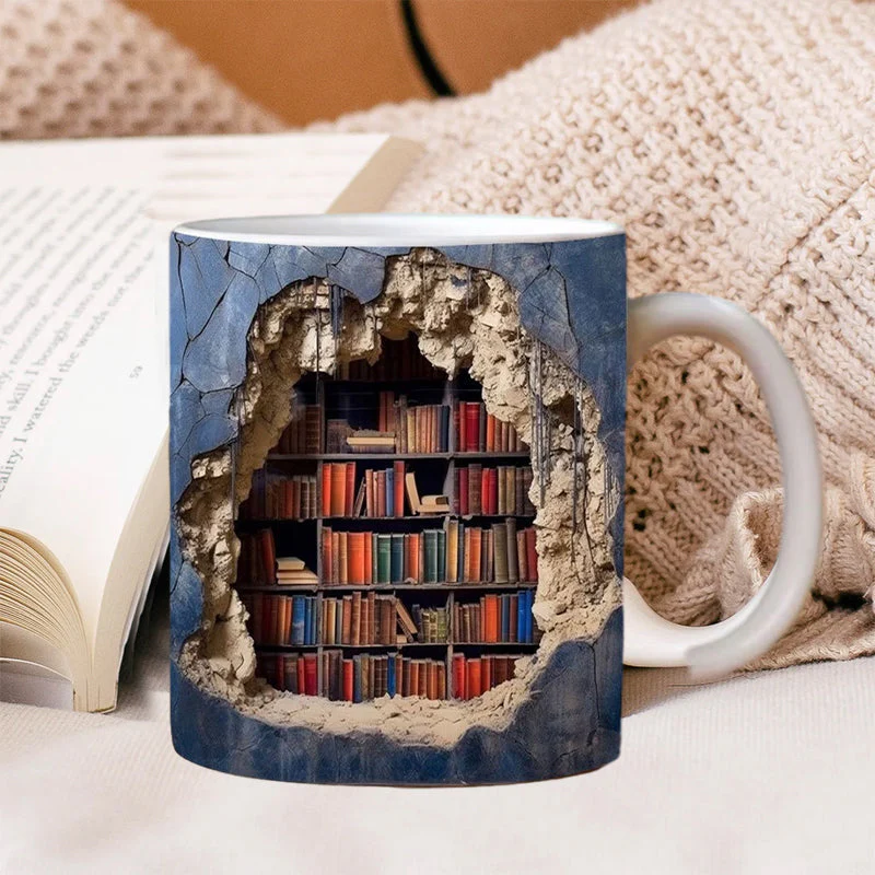 Mocky™ 3D boekenplank mok - Ontdek de wereld van boeken | 1+1 GRATIS - Image 12
