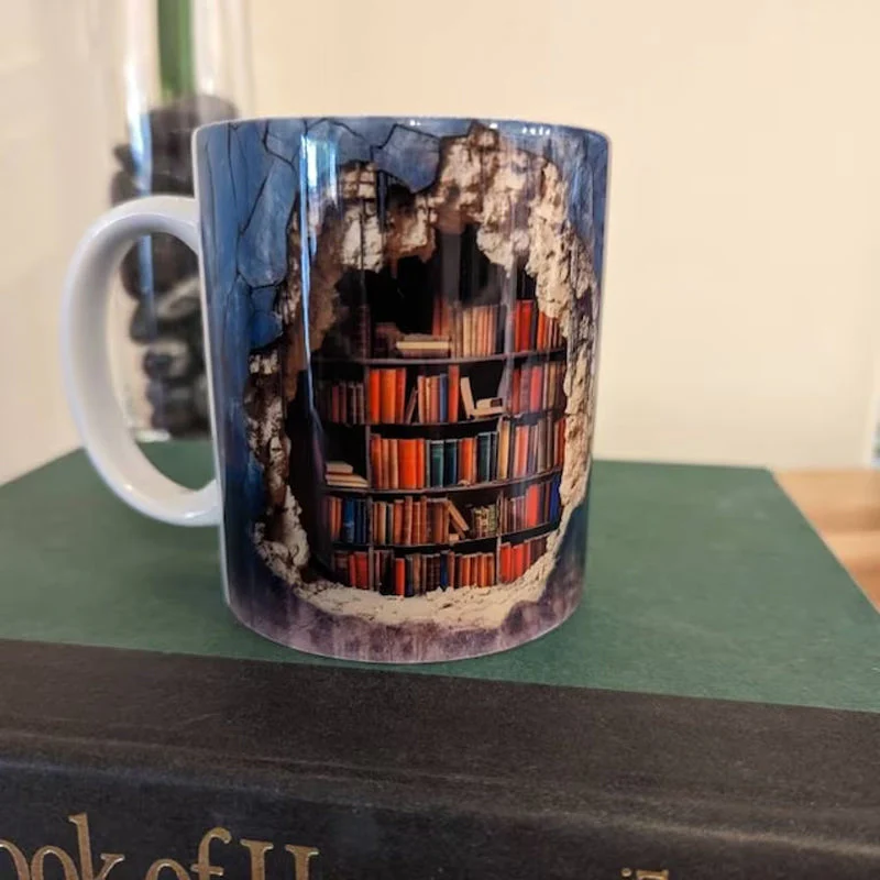 Mocky™ 3D boekenplank mok - Ontdek de wereld van boeken | 1+1 GRATIS - Image 6