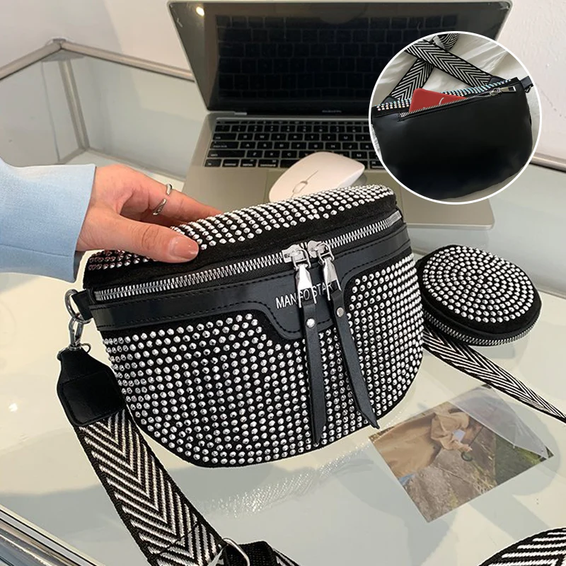 Mode strass PU lederen heuptas - Image 13