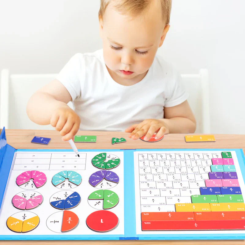 Montessori Magnetisch Breukenboek - Speelse Wiskunde Leren Voor Kinderen - Image 2