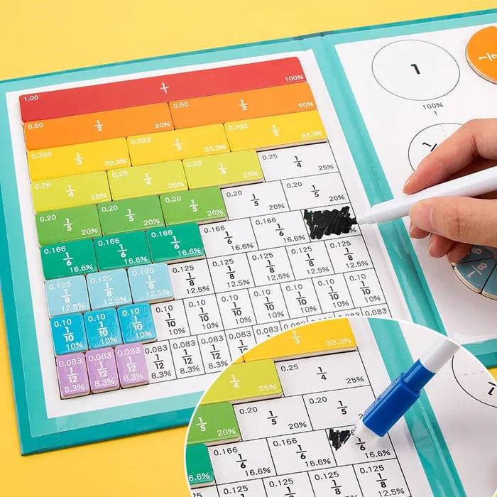 Montessori magnetische boekfractiepuzzel voor kinderen - Image 2