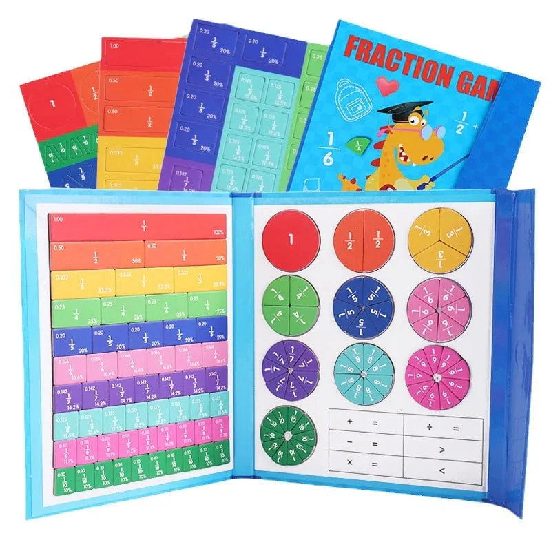 Montessori magnetische boekfractiepuzzel voor kinderen - Image 3