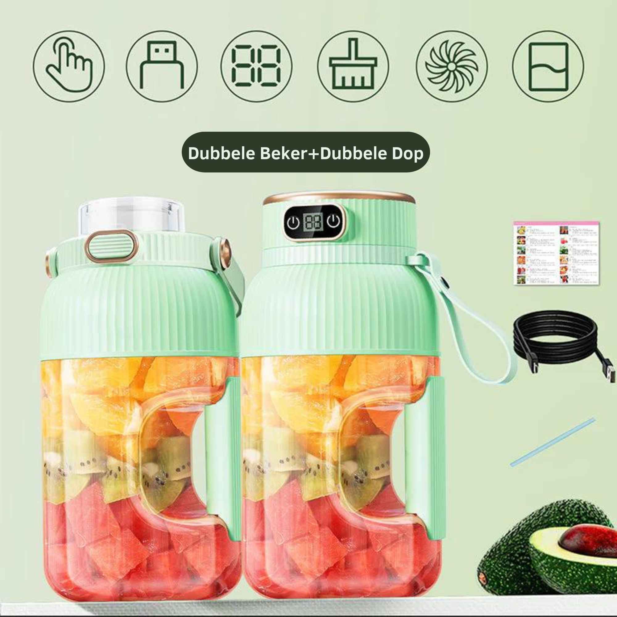 JuiceMate  - Digitaal Draagbare mixer | 50% KORTING - Image 9