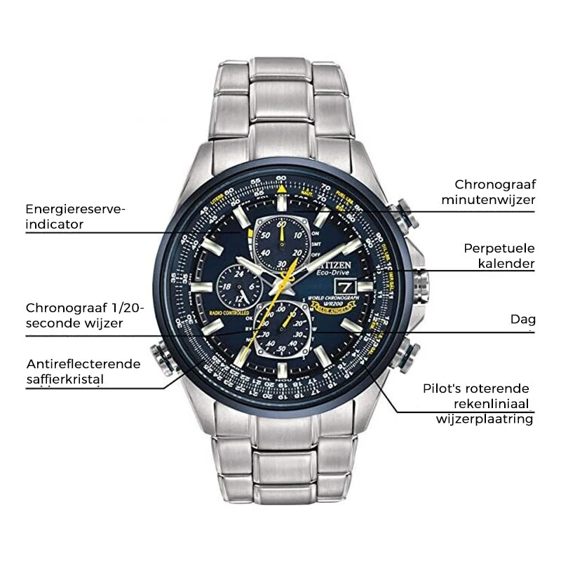 TimeGuard - Multifunctioneel quartz herenhorloge | 50% KORTING - Image 15