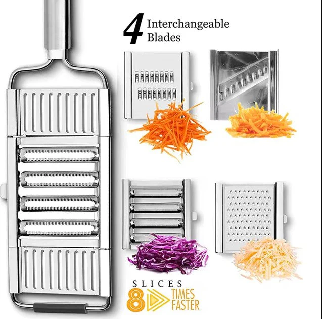 Multifunctionele Groentesnijder - Snijd Snel en Efficiënt Met 4 Messen - Image 7